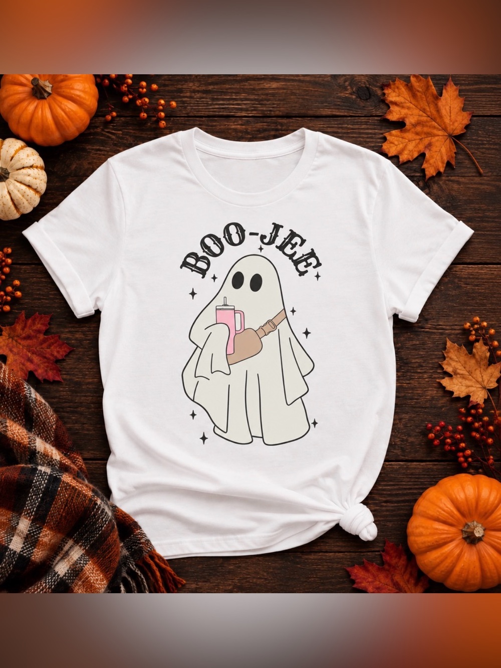 White "Boo-Jeé" Ghost Tee